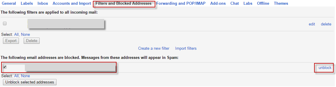 Cara memblokir address di gmail outlook