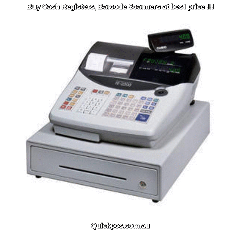Cash register with scanner